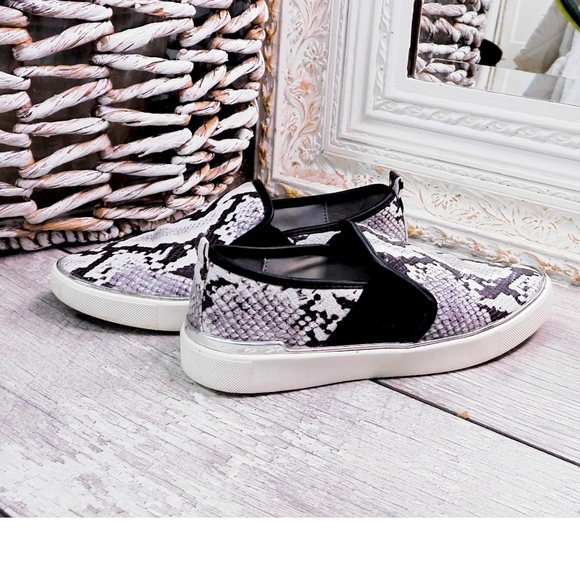 ALDO WMN 6.5 LTHR SNAKE SKIN SLIP ON LOAFERS - Picture 5 of 8